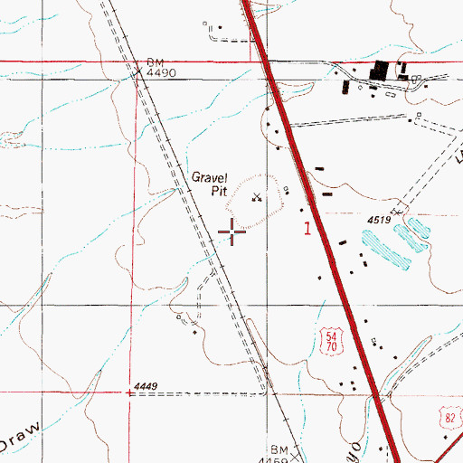 Topographic Map of Dillard Draw, NM