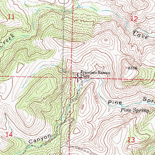 Topographic Map of Francisco Rascon Place, NM