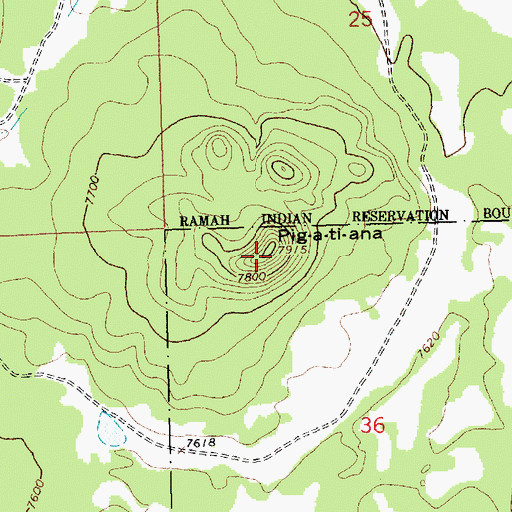 Topographic Map of Pig-a-ti-ana, NM