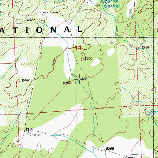 Topographic Map of Fort Bayard Reservoir, NM
