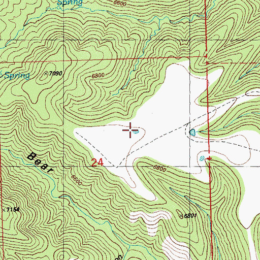 Topographic Map of Mesa Tank, NM
