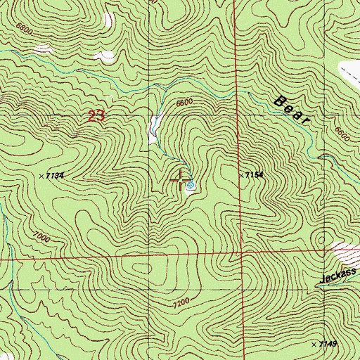 Topographic Map of Gooseman Tank, NM