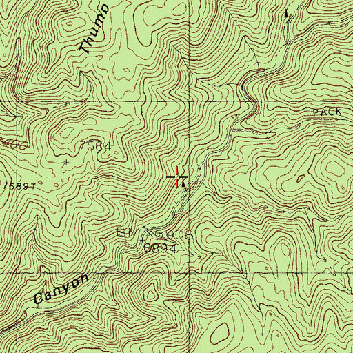 Topographic Map of Upper Gallinas Campground, NM
