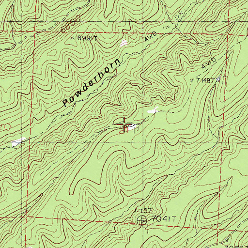 Topographic Map of Davis Tank, NM