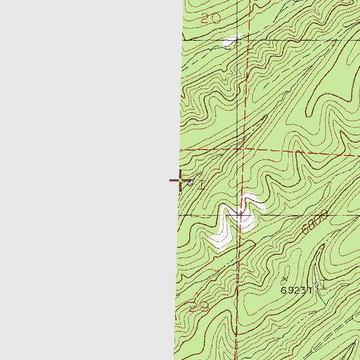 Topographic Map of Kelly Ridge Tank, NM