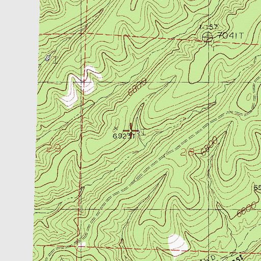 Topographic Map of JT Tank, NM