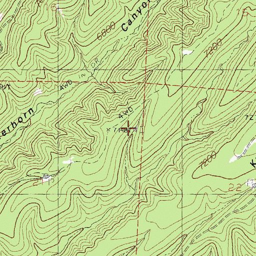 Topographic Map of Dale Tank, NM