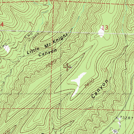 Topographic Map of Dutchman Tank, NM