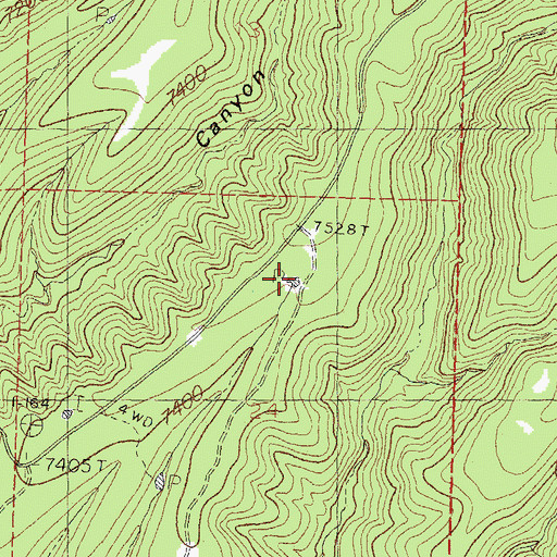 Topographic Map of North Water Tank, NM