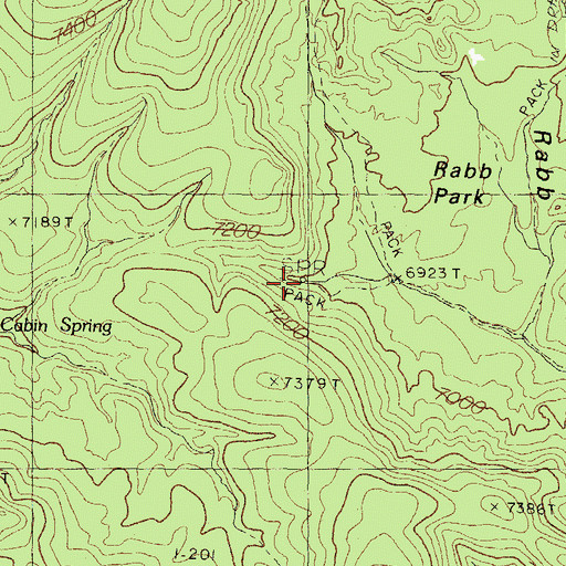 Topographic Map of Pasture Spring, NM