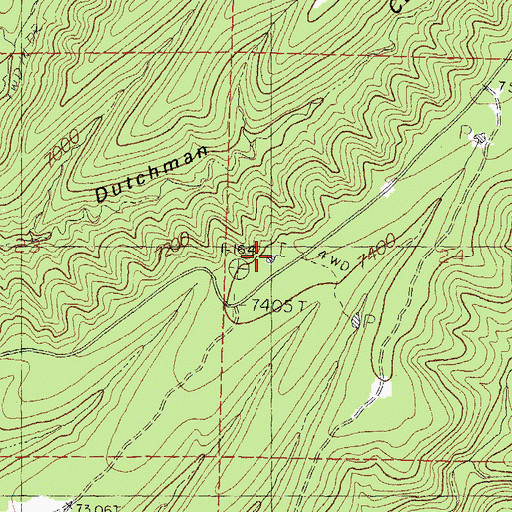Topographic Map of Pence Tank, NM