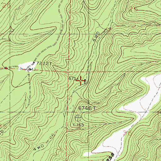 Topographic Map of Upper Well, NM