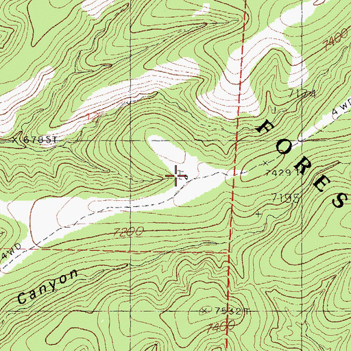 Topographic Map of Lake Superior Tank, NM