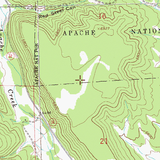Topographic Map of Mesa Tank, NM