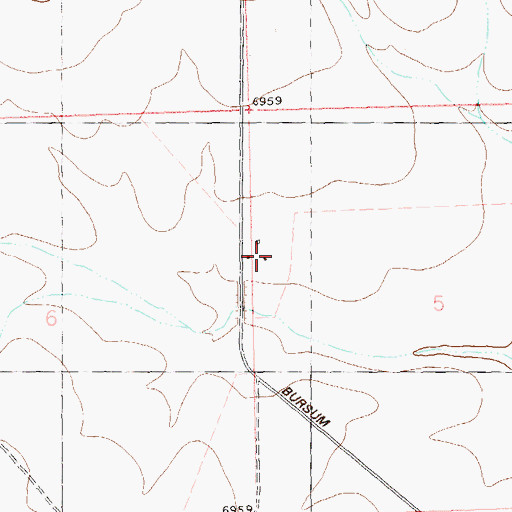 Topographic Map of Jaramillo Ranch, NM