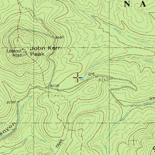 Topographic Map of GC Tank Number Two, NM