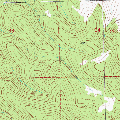 Topographic Map of Park Tank, NM