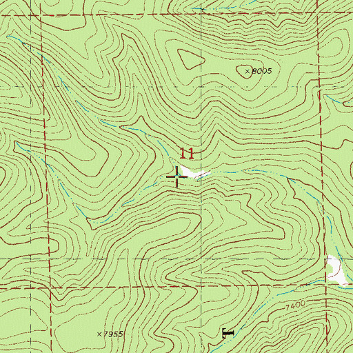 Topographic Map of Upper Water Canyon Tank, NM