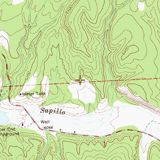 Topographic Map of Biddle Tank, NM