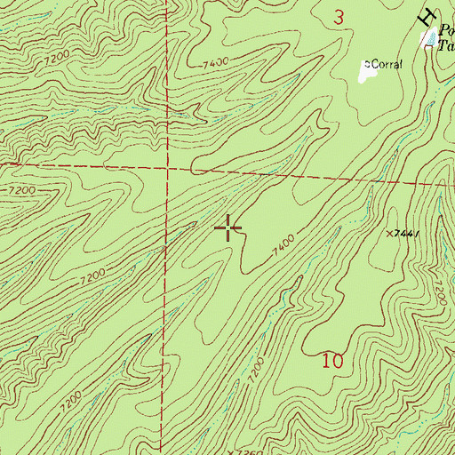Topographic Map of Middle Tank, NM