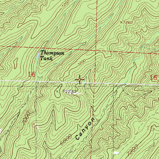 Topographic Map of Ingersoll Tank, NM