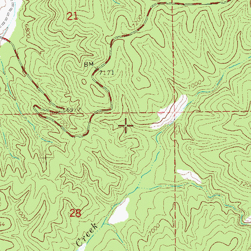 Topographic Map of Thumb Tank, NM