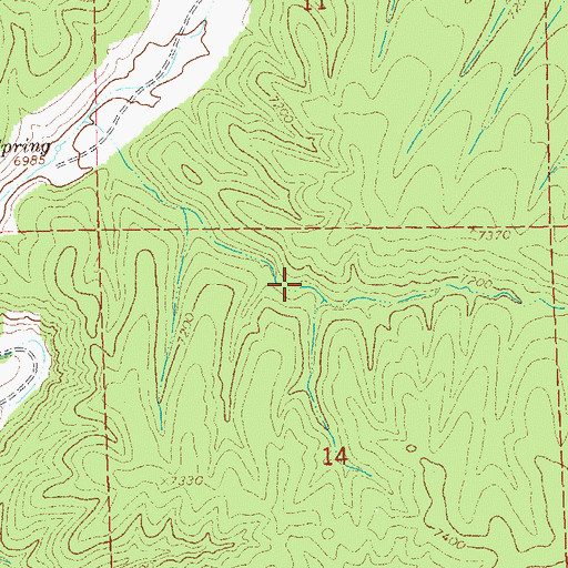 Topographic Map of Deadman Tank, NM