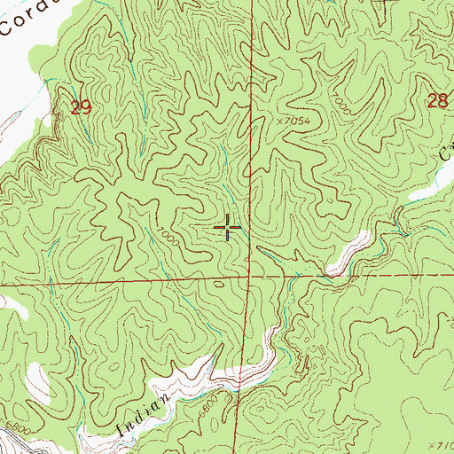 Topographic Map of Good Heavens Tank, NM