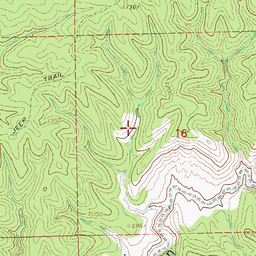 Topographic Map of Clay Tank, NM
