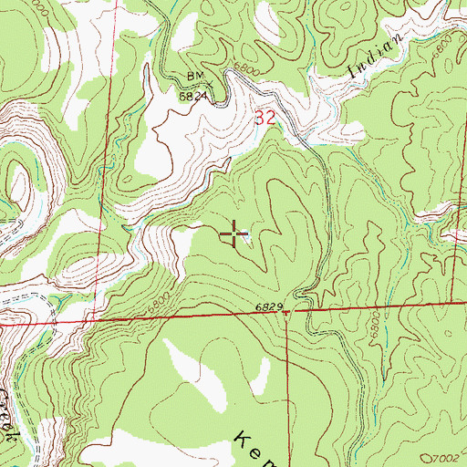 Topographic Map of North Tank, NM