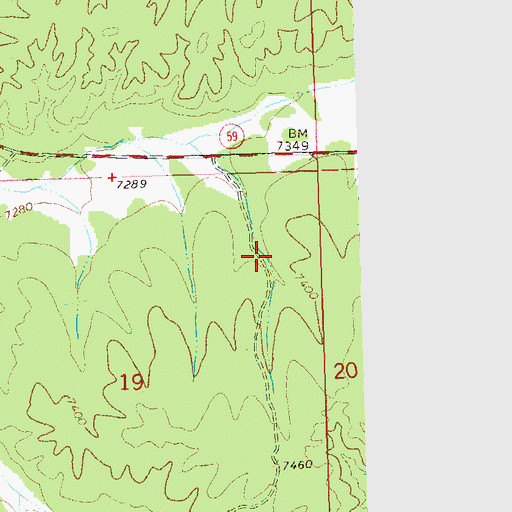 Topographic Map of Chuckwagon Tank, NM
