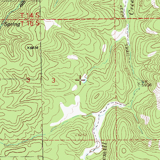 Topographic Map of Bradberry Tank, NM