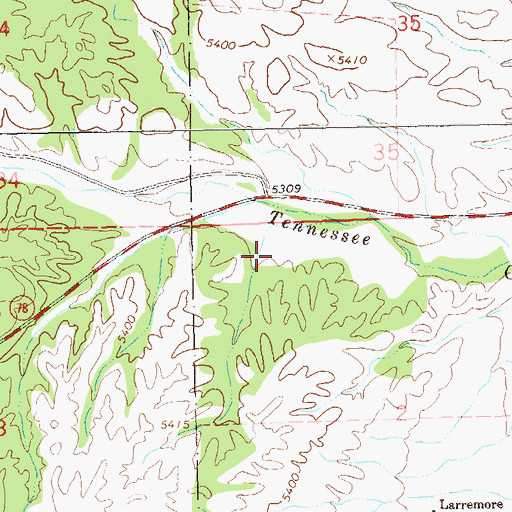 Topographic Map of Mule Creek Well, NM