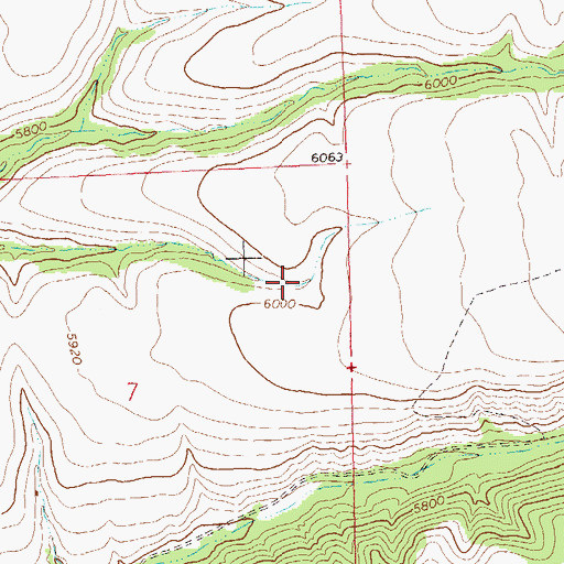 Topographic Map of Mesa Tank, NM