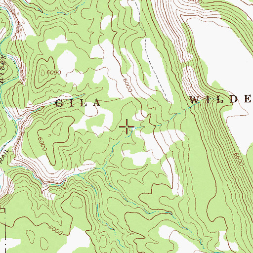 Topographic Map of Middle Fork Tank, NM