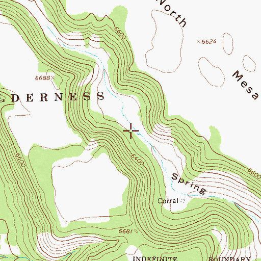 Topographic Map of Spring Canyon Tank, NM