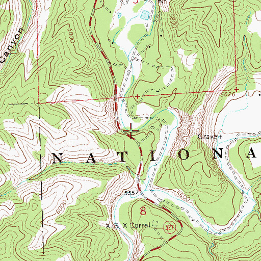 Topographic Map of Forks Recreation Site, NM