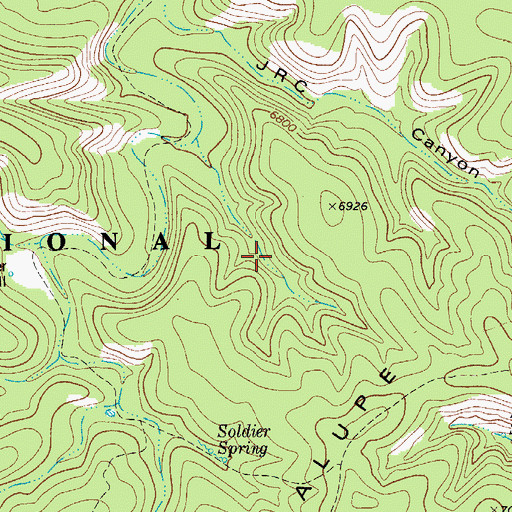 Topographic Map of Midwater Spring, NM
