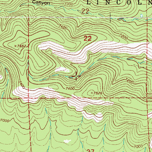 Topographic Map of Crooked Tank, NM