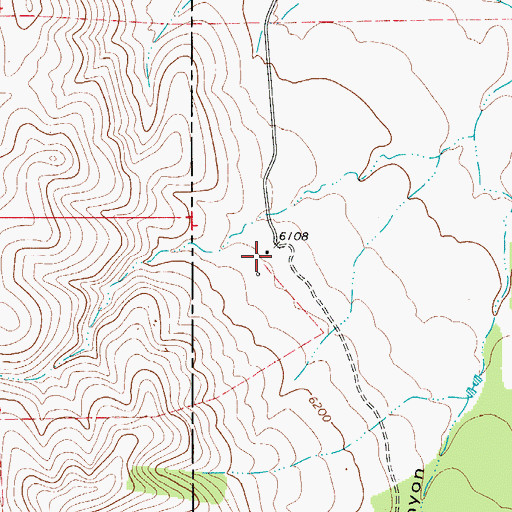 Topographic Map of Hughes Ranch, NM