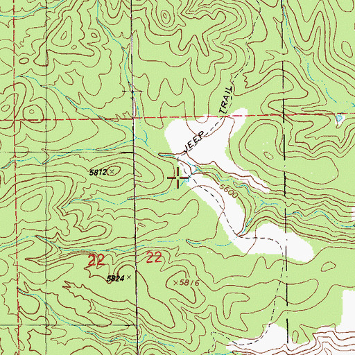 Topographic Map of Turkey Basin Tank, NM