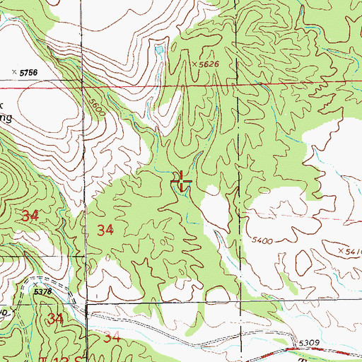 Topographic Map of Lower Pasture Tank, NM