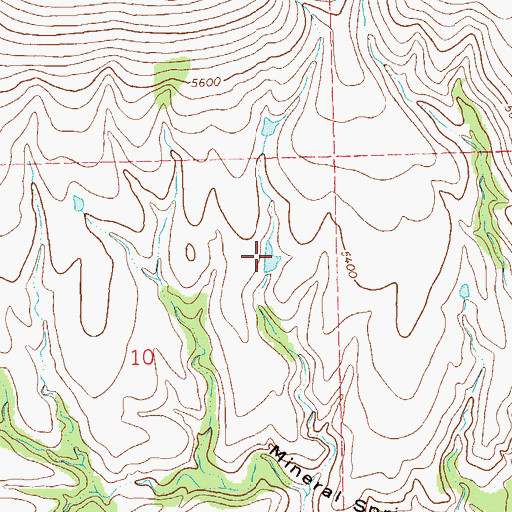 Topographic Map of East Tank, NM