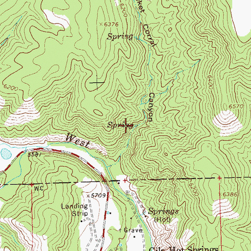 Topographic Map of Dead Horse Spring, NM