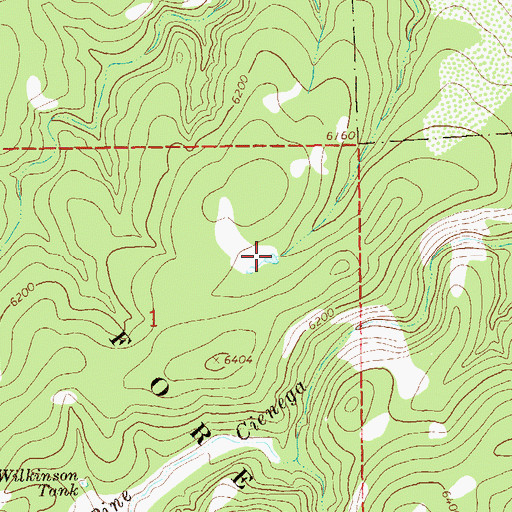 Topographic Map of Ball Park Tank, NM