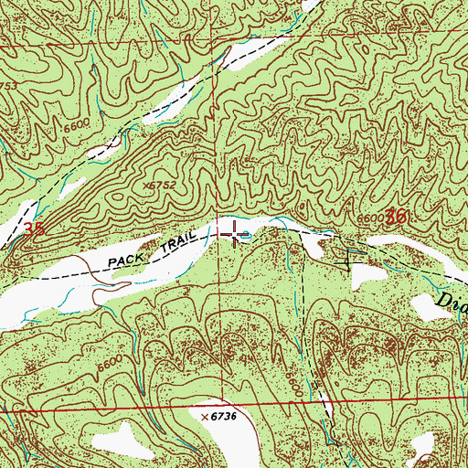 Topographic Map of Pot Hole Tank, NM