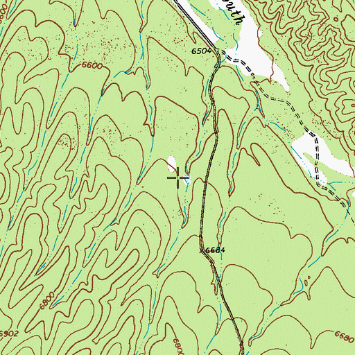 Topographic Map of Road Canyon Tank, NM
