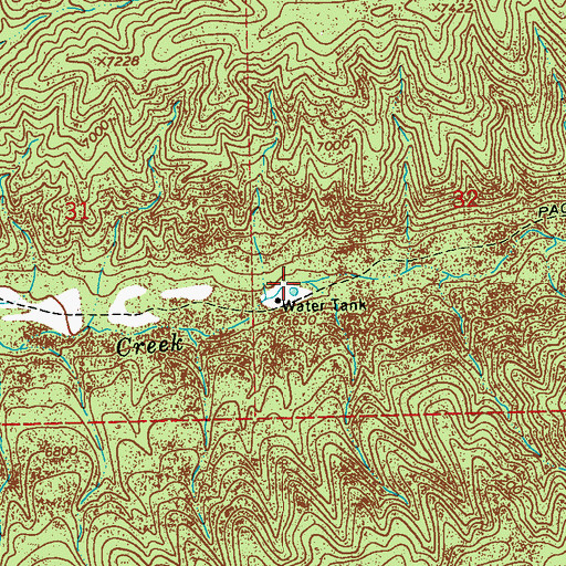 Topographic Map of Cobb Well, NM