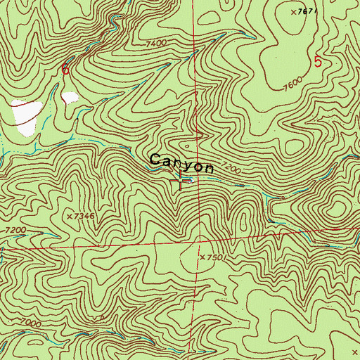 Topographic Map of Whitetail Tank, NM