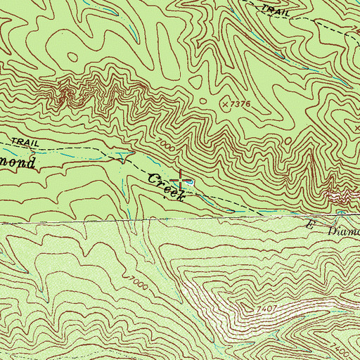 Topographic Map of East Diamond Tank, NM